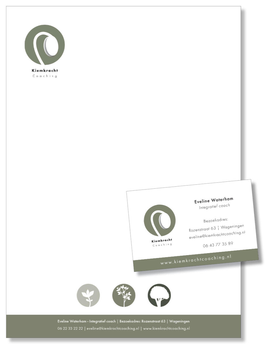 Logo & huisstijl Kiemkracht Coaching